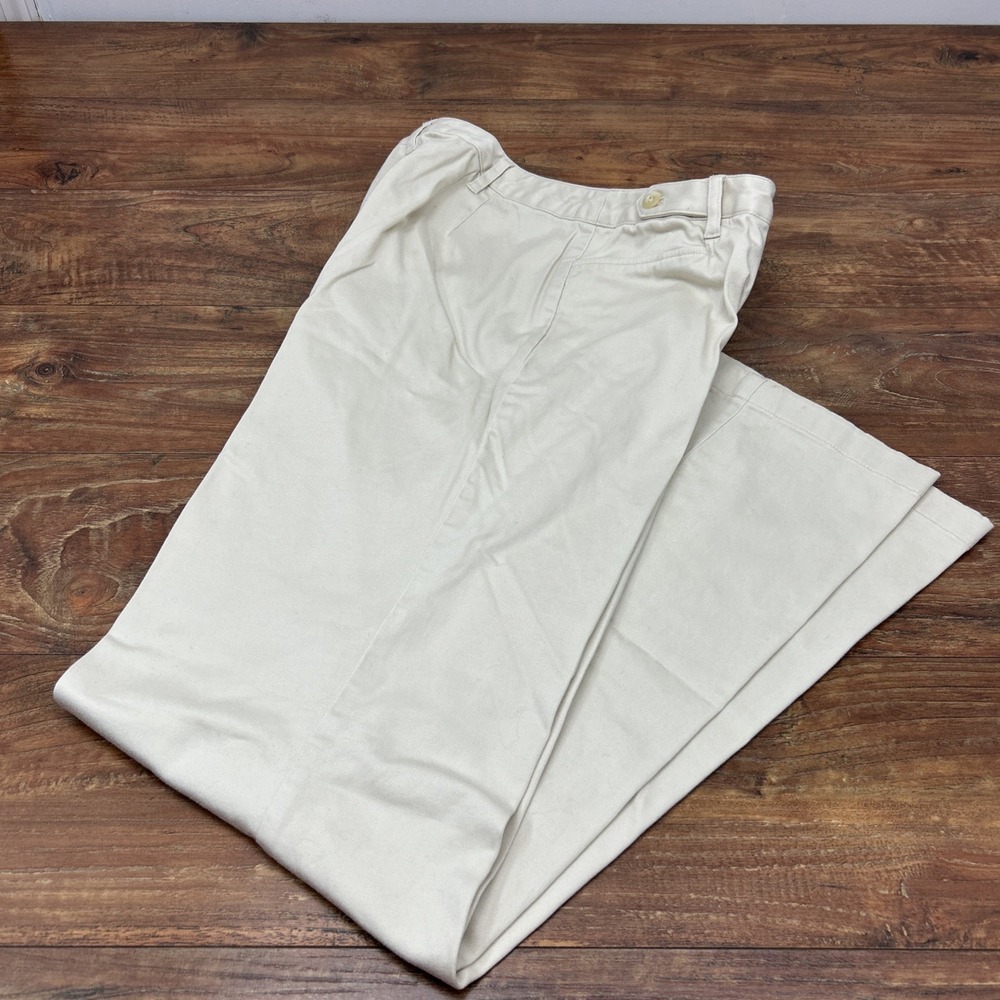 J.‎ JILL Genuine Fit Below Waist Stretch Cream Womens Dress Pants Office Size 10
